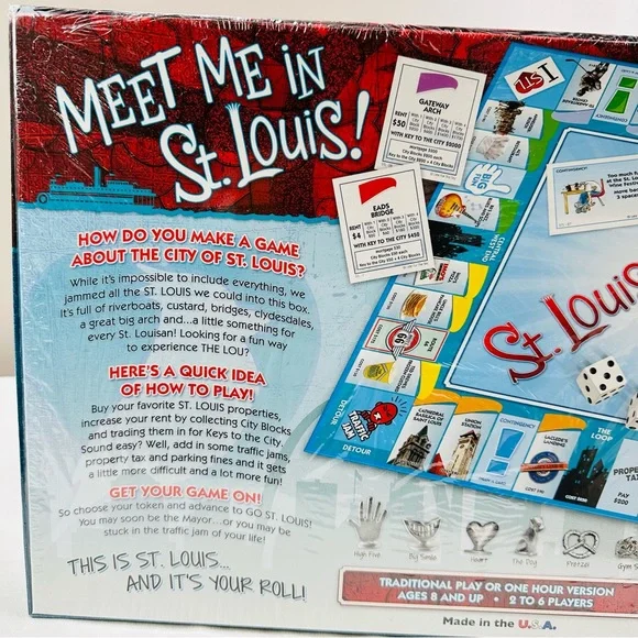 NIB ST LOUIS OPOLY : A GAME CELEBRATING THE GATEWAY TO THE WEST!! BOARD GAME - Picture 5 of 11